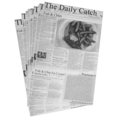 Image of Daily Catch Greaseproof Paper 25.5 x 40.5cm Pack of 500 Sheets, Liner