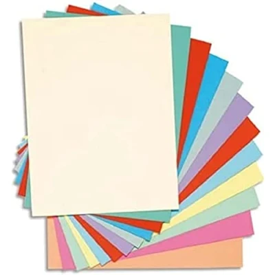 Image of Exacompta Ref 340000E Super Pastel Square Cut Folders 24 x 32cm in Size, Suitable for Storing &amp; Holding A4 Documents, 160gsm Card Assorted Colours (Pack of 100)