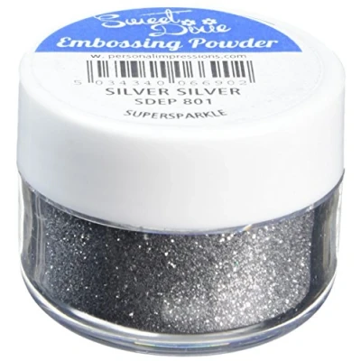 Image of Sweet Dixie SDEP 801 Embossing Powder, Synthetic Material, Silver Supersparkle, 4 x 3 cm