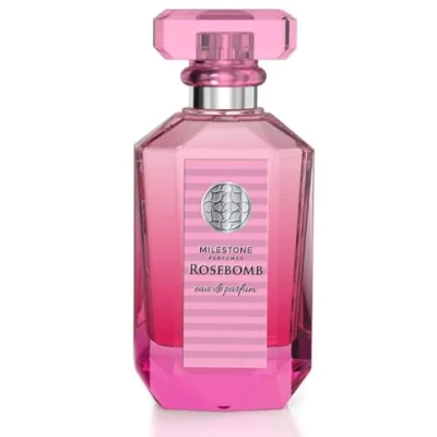 Image of MILESTONE Perfumes Rosebomb Red Intense Women Long Lasting Fragrance Eau de Parfum 100ML
