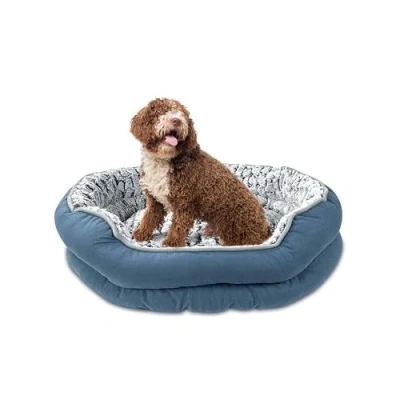 Image of Crystals Pet Dog Bed, Fluffy Calming Cat Machine Washable, Soft Plush Anti Anxiety, Small, Medium, Large Sizes (Small)
