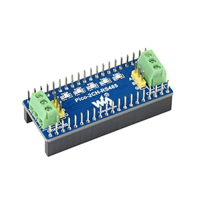 Image of Waveshare 2 Channel RS485 Module for Raspberry Pi Pico Incorporates Transceiver SP3485 Using UART Bus