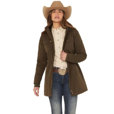 Image of ARIAT Womens Argentium Parka Coat Jacket Earth Lightweight Breathable Size L