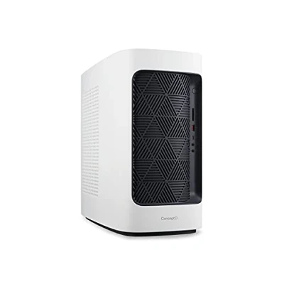 Image of Acer ConceptD 300 Creator PC (Intel Core i7 10700, 16GB, 1TB SSD and HDD, NVIDIA Quadro P2200, Windows 10 Pro, White)