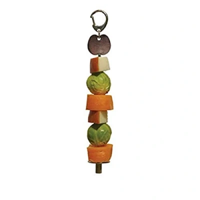 Image of Rosewood Hutch and Cage Fruit Holder, clear