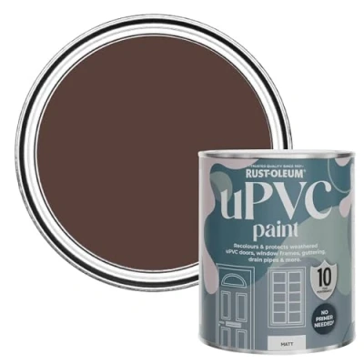 Image of Rust Oleum Red uPVC Door and Window Paint in Matt Finish Valentina 750ml