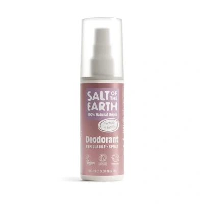 Image of Salt of the Earth Refillable Natural Deodorant Spray 100% Origin Ingredients Vegan, Long Lasting Protection Suitable For Women, Men &amp; Kids 100ml (Lavender Vanilla)