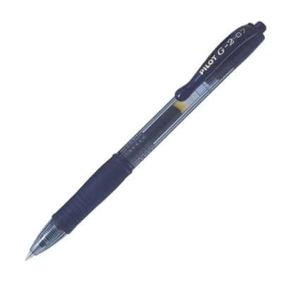 Image of Pilot G207 Retractable Gel Rollerball 0.7 mm Tip Blue Black, Single Pen