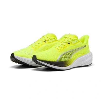 Image of PUMA Unisex Darter PRO Road Running Shoe, Yellow Alert Black, 11 UK