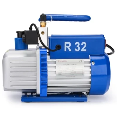 Image of stonylab Vacuum Pump, Two Stage Rotary Vane Oil Pump with R32 Explosion Proof Function, 10 15 Pa Ultimate Vacuum, 2.5 CFM Flow Rate