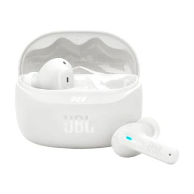 Image of JBL Tune Beam 2 Wireless Bluetooth Noise Cancelling Earbuds White, White