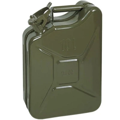 Image of Opticare 10 Litre Green Metal Jerry Can (UN Approved, GS/TUV Certification) …