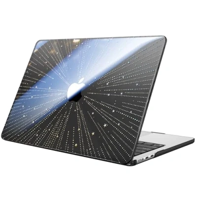 Image of Fintie Case Compatible with MacBook Air 13.6 inch (2024/2022) M3/M2 Chip, Snap On Hard Shell Cover for 13.6&quot; Model A3113 A2681, (Z Meteor Black)