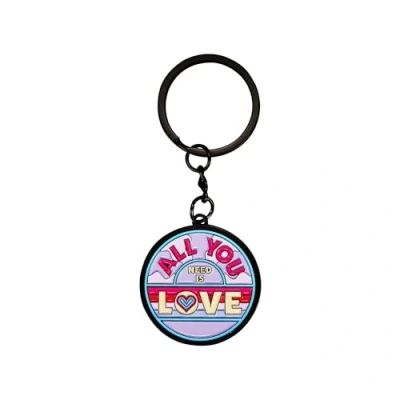 Image of Half Moon Bay The Beatles Keyring All You Need Is Love Keychain One Size