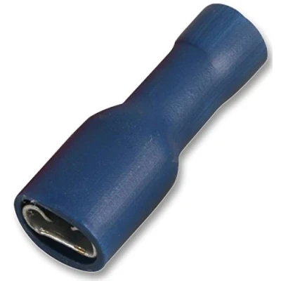Image of Pro Power STFDFD2 250 Female Push On Crimp Terminal, Blue, 16Am, 6.3 mm, Pack of 100