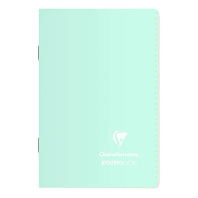 Image of Clairefontaine 941681C Lot de 10 Carnets Agrafés Koverbook Blush 11x17 cm 96 Pages Petits Carreaux Papier Blanc 90 g Couverture Polypro Opaque Couleurs Aléatoires