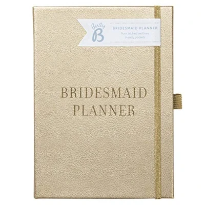 Image of Busy B Wedding Bridesmaid Planner A5 faux leather gold organiser