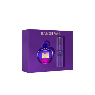 Image of Banderas Perfumes Her Secret Desire Gift Set for Women EDT 80 ml + Deodorant 150 Long Lasting Floral and Fruity Fragrance Vanilla Notes Ideal Day Wear