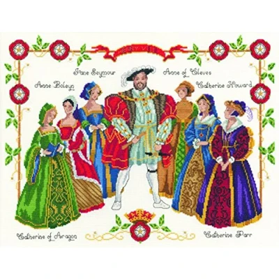 Image of DMC Henry VIII Cross Stitch Kit, Cotton, Multi Colour