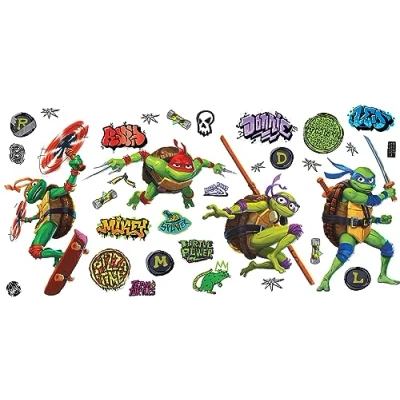 Image of Repositionable Tortues Ninja Grabuge Stickers