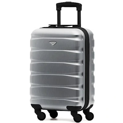 Image of Flight Knight Lightweight 4 Wheel ABS Hard Case Suitcases Cabin Carry On Hand Luggage Approved for Over 100 Airlines Including easyJet, British Airways, RyanAir, Virgin Atlantic, Emirates &amp; Many More