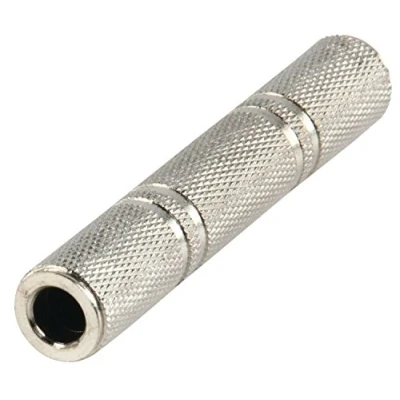 Image of 6.35 mm Stereo Jack Adaptor Coupler Female and
