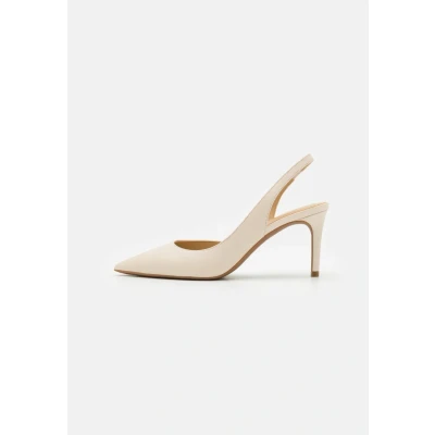 Image of Michael Kors Alina FLEX Sling High heels, Women&#039;s, Size: 5, Light cream Leather