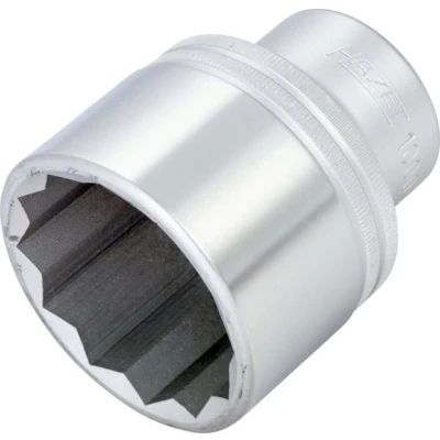 Image of 000589120900, 1000Z50MB, W000589120900 Socket HAZET 1000Z 50 DIN 3124, ISO 2725 1 Chrome Vanadium Steel Knurled