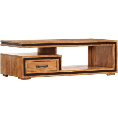 Image of vidaXL Coffee Table 100x45x33 cm Solid Acacia Wood