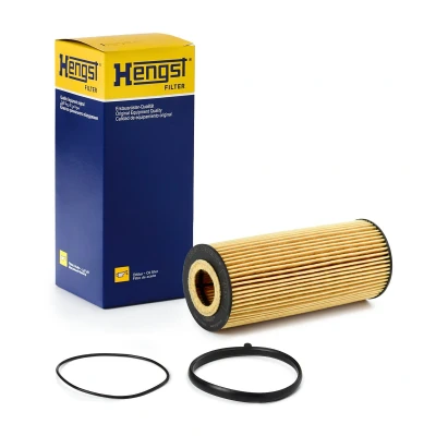 Image of 95810722200, 95810722201 Oil Filter HENGST E864H D184 Insert AUDI: A5 B8 Coupe, A4 Avant, Saloon, PORSCHE: Cayenne, Panamera