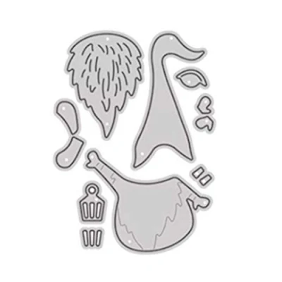 Image of Santa Metal Cutting Die Christmas Stencil for Paper Scrapbooking Album