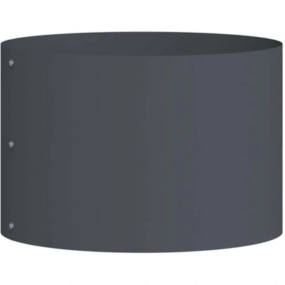 Image of vidaXL Anthracite Metal Pot Medium Decorative Inlays