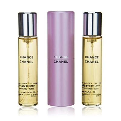 Image of Chanel Chance Twist &amp; Spray Eau De Toilette 3x20ml/0.7oz