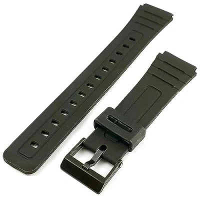 Image of Watch Strap Generic Replacement 18mm Compatible with Casio F91 F91W W