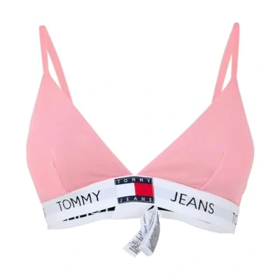 Image of Tommy Hilfiger Women&#039;s Padded Triangle (Ext Sizes) Uw0uw04672 Bras, Pink (Tickled Pink), XL