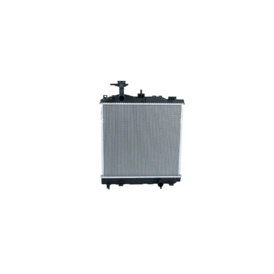 Image of 1350A537, 1350A799, 1350A801 Engine radiator NRF 550022 Aluminium 400mm 375mm 16mm Brazed cooling fins MITSUBISHI: Mirage / Space Star Hatchback