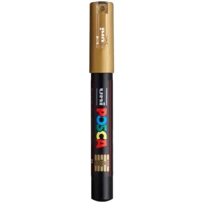 Image of Uni Ball 89912000 Posca Ultra Fine Bullet Tip Marker Gold
