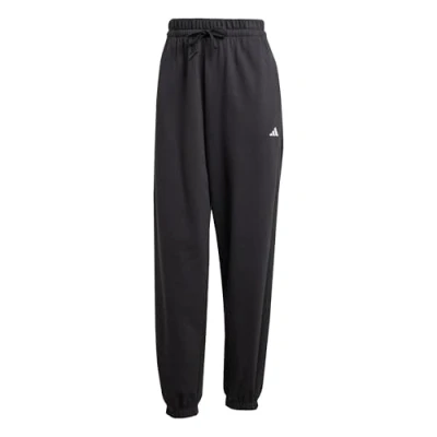 Image of adidas Sportswear Essentials Small LOGO Cuffed Tracksuit bottoms, Women&#039;s, Size: XXL, Black/white