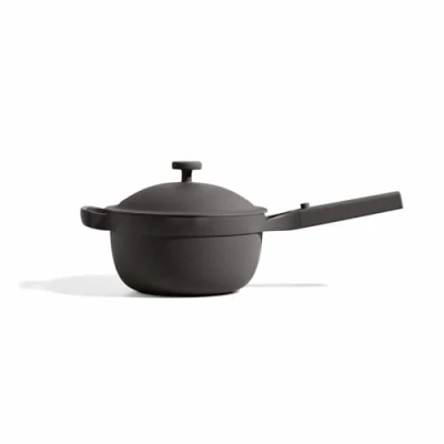 Image of Our Place Perfect Pot Mini 2.4L Nonstick Ceramic Sauce Pan with Lid Versatile Cookware for Stovetop and Oven Steam, Bake, Braise, Roast PTFE PFOA Free Toxin Free, Easy to Clean Char