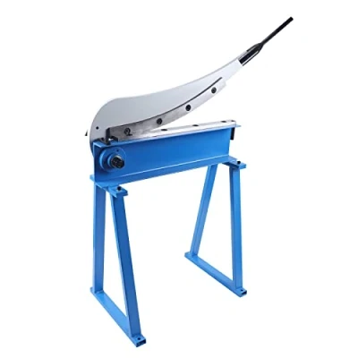 Image of 500mm Manual Metal Shear Cutter, 16 Gauge 1.5mm Sheet Guillotine Shear, High Accuracy Plate Cutter with Stand, 80x38x130cm