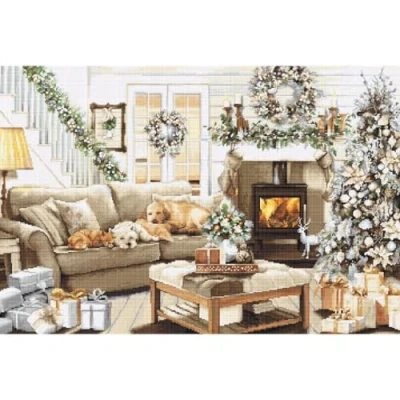 Image of Luca S Cross Stitch Kit Dreaming of a White Christmas