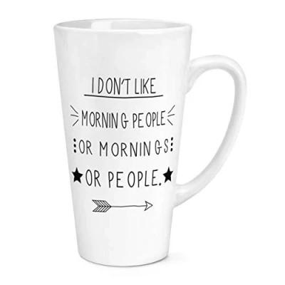 Image of Gift Base I Don&#039;t Like Morning People 17oz Large Latte Mug Cup
