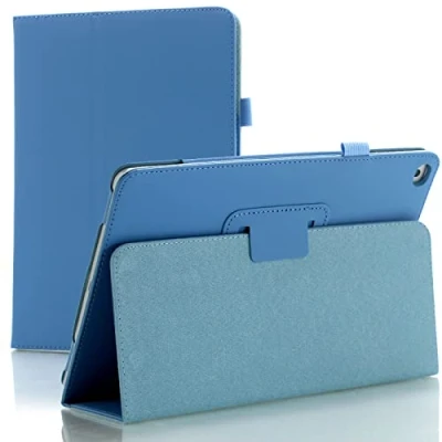 Image of Leather Flip Stand Case for Apple iPad Air 1 (2013) 2 (2014) 9.7 5th Gen (2017) 6th Generation (2018) (Aqua)