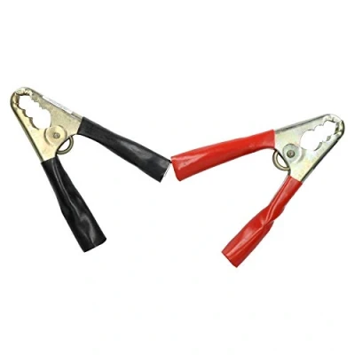 Image of 1 Pair of Jump Lead Booster Pack Replacement Clips Clamps Crocodile Grips