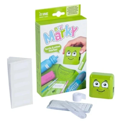 Image of COLOP Marky Green Customizable Child Friendly DIY Textile Stamp Kit 1 Set
