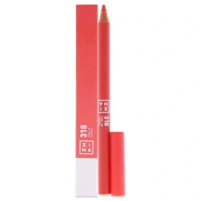 Image of 3INA MAKEUP The Lip Pencil 318 Coral Liner with Jojoba Oil to Hydrate and Nourish your Lips Volume Effect Creamy Precise Vegan Cruelty Free