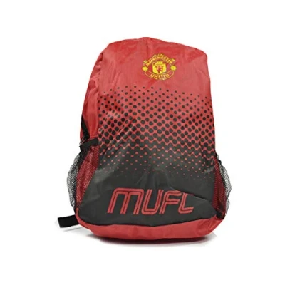 Image of Official Football Team Adjustable Zipper Pocket Backpack (Various Teams to Choose from). , Manchester United FC