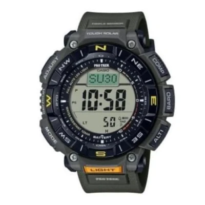 Image of Casio Men Digital Tough Solar Watch with Plastic Strap PRG 340 3CR