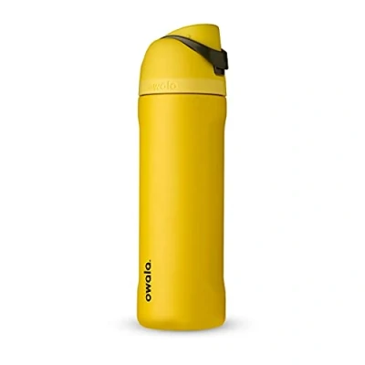 Image of Owala Harry Potter FreeSip Insulated Stainless Steel Water Bottle with Straw, BPA Free Sports Bottle, Great for Travel, 24 oz, Hufflepuff