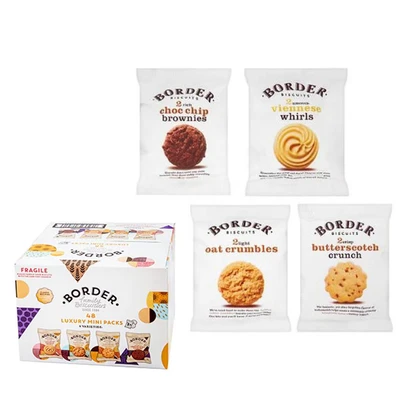 Image of Border Multipack Biscuits Individually Wrapped Treat Customers, Guests, or Yourself to the Ideal Gift Set 48 Twin Packs